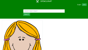 openclipart圖庫：Girl Face Cartoon-資源代表圖