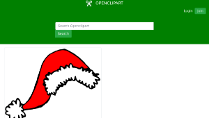 openclipart圖庫：Santa Hat-資源代表圖