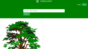 openclipart圖庫：simple vector tree縮圖
