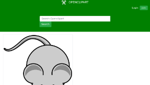 openclipart圖庫：Simple cartoon mouse-資源代表圖