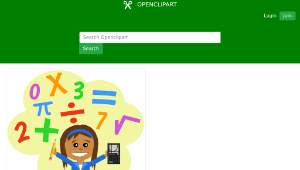 openclipart圖庫：Math Girl -資源代表圖