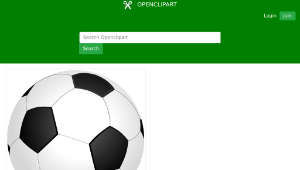 openclipart圖庫：Football (soccer)