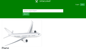 openclipart圖庫：Plane-資源代表圖