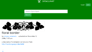 openclipart圖庫：floral border-資源代表圖