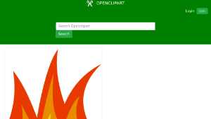 openclipart圖庫：Fire Icon-資源代表圖