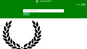 openclipart圖庫：Laurel wreath-資源代表圖