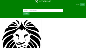 openclipart圖庫：Lion Vector-資源代表圖