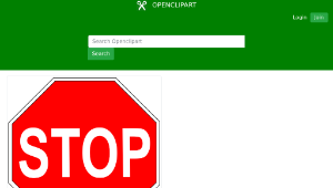openclipart圖庫：Stop Sign-資源代表圖