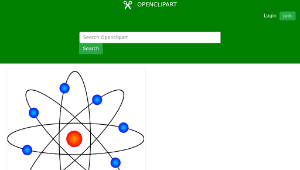 openclipart圖庫：Atom Model-資源代表圖