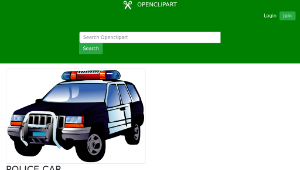 openclipart圖庫：POLICE CAR-資源代表圖