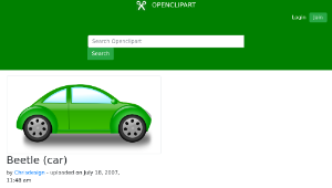 openclipart圖庫：Beetle (car)-資源代表圖