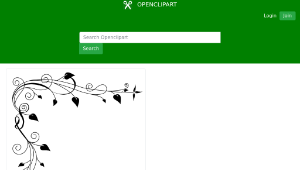 openclipart圖庫：Stylized Plant (Border)-資源代表圖