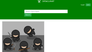 openclipart圖庫：Cartoon ninjas-資源代表圖