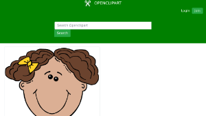 openclipart圖庫：Girl Face Cartoon-資源代表圖