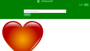 openclipart圖庫：Red Heart-資源代表圖