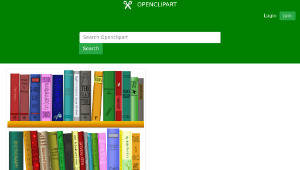 openclipart圖庫：Library - Bibliothèque-資源代表圖