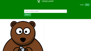 openclipart圖庫：Cartoon bear-資源代表圖