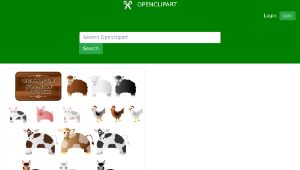 openclipart圖庫：Simple Farm Animals-資源代表圖