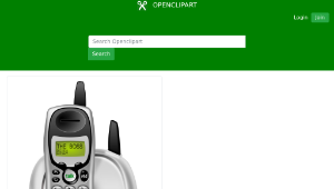 openclipart圖庫：Cordless Phone-資源代表圖
