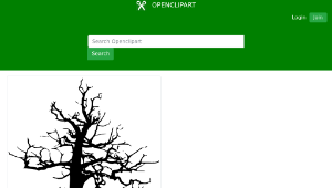 openclipart圖庫：Halloween Large Dead Tree-資源代表圖