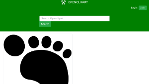 openclipart圖庫：Right Footprint-資源代表圖