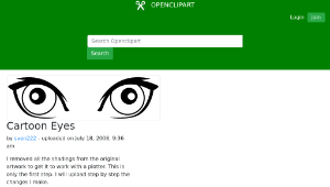 openclipart圖庫：Cartoon Eyes-資源代表圖