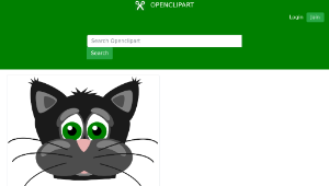 openclipart圖庫：Sad cat-資源代表圖