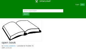 openclipart圖庫：open book-資源代表圖