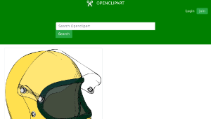 openclipart圖庫：crash helmet-資源代表圖