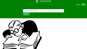 openclipart圖庫：look it up