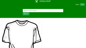 openclipart圖庫：Blank T-Shirt