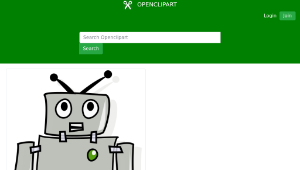 openclipart圖庫：cartoon robot-資源代表圖