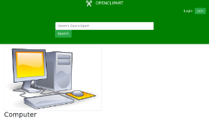 openclipart圖庫：Computer-資源代表圖
