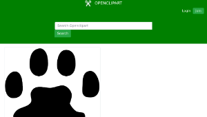 openclipart圖庫：Cat paw print-資源代表圖