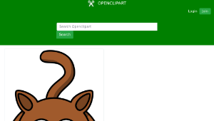 openclipart圖庫：Cartoon cat
