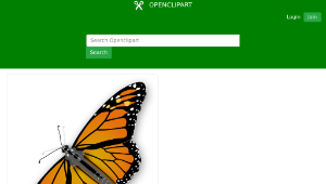 openclipart圖庫：Monarch Butterfly