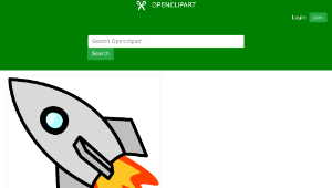 openclipart圖庫：Toy rocket-資源代表圖