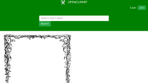 openclipart圖庫：Leafy half-border-資源代表圖