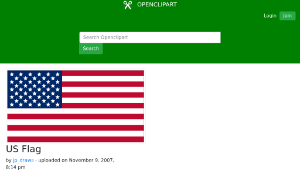 openclipart圖庫：US Flag