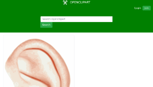 openclipart圖庫：human ear-資源代表圖
