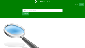 openclipart圖庫：magnifying glass-資源代表圖