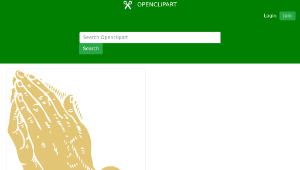 openclipart圖庫：Praying hands-資源代表圖