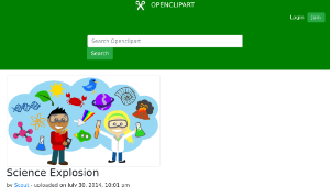 openclipart圖庫：Science Explosion-資源代表圖