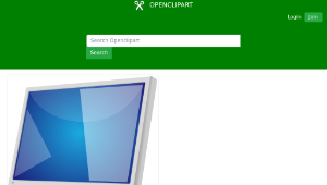 openclipart圖庫：LCD Screen-資源代表圖