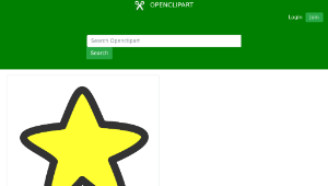 openclipart圖庫：Star (soft edges)縮圖