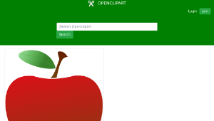 openclipart圖庫：Simple Red Apple-資源代表圖