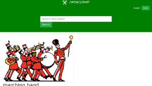 openclipart圖庫：marching band-資源代表圖