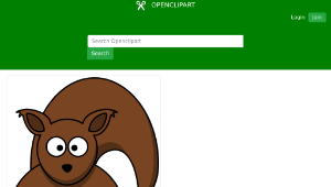 openclipart圖庫：Cartoon squirrel-資源代表圖