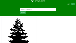 openclipart圖庫：Tree silhouettes-資源代表圖
