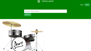 openclipart圖庫：Drum Kit-資源代表圖